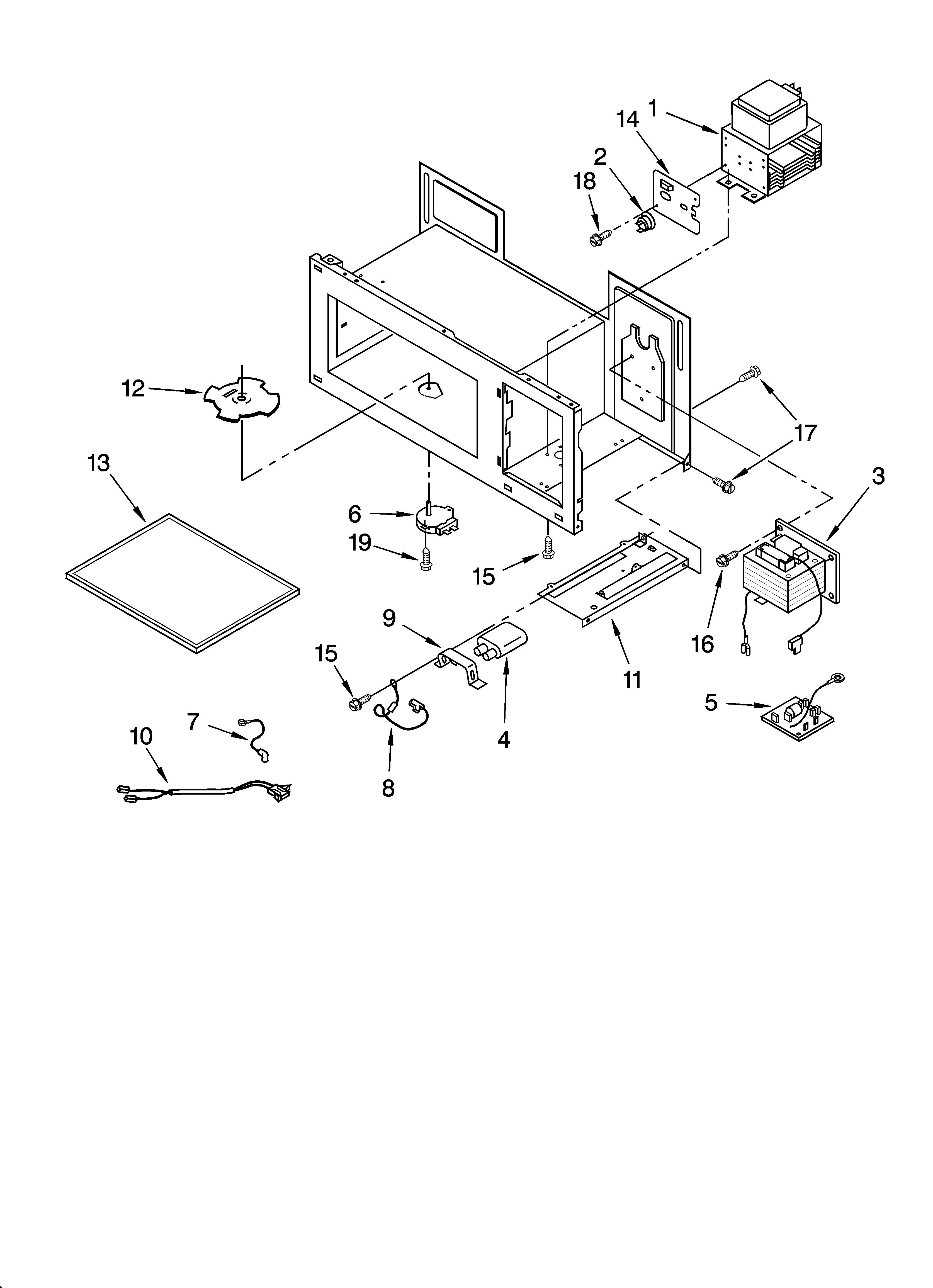 Magnetron and air flow parts