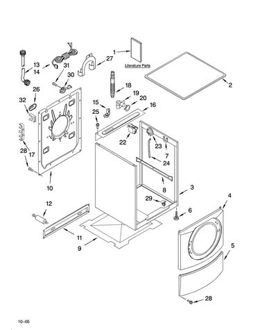 Top and cabinet parts