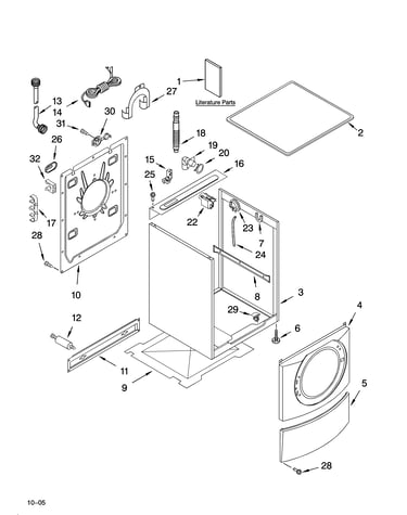 Top and cabinet parts