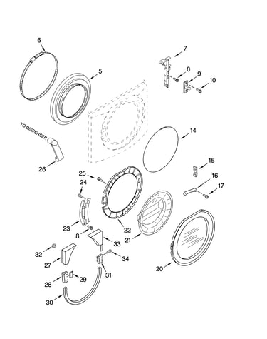 Door and latch parts