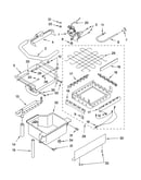 Evaporator, ice cutter grid and water parts