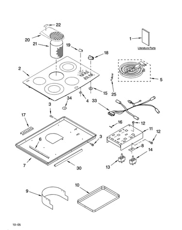 Cooktop parts
