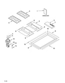 Cooktop, burner and grate parts