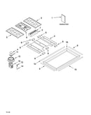 Cooktop, burner and grate parts