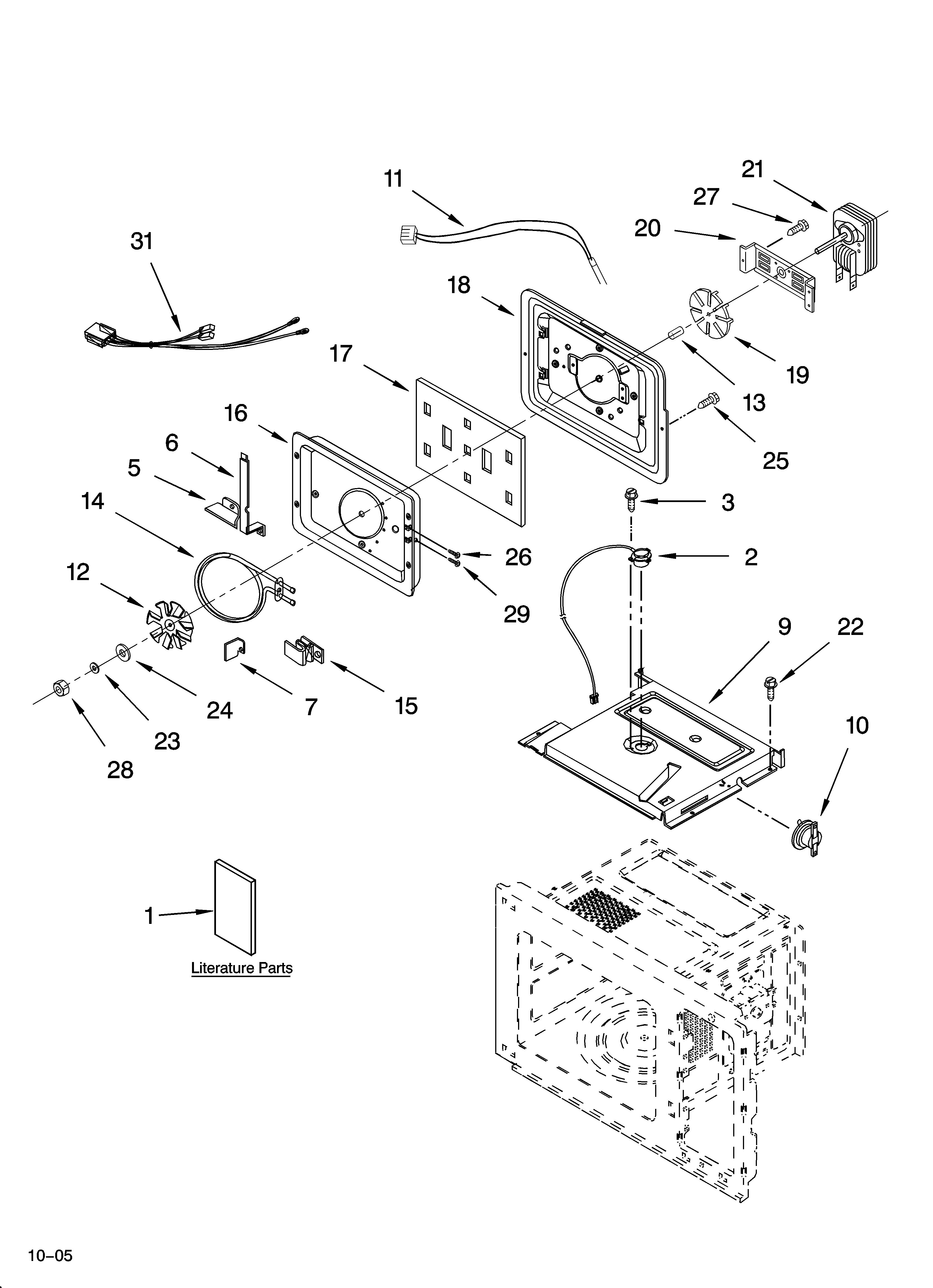 Convection oven parts