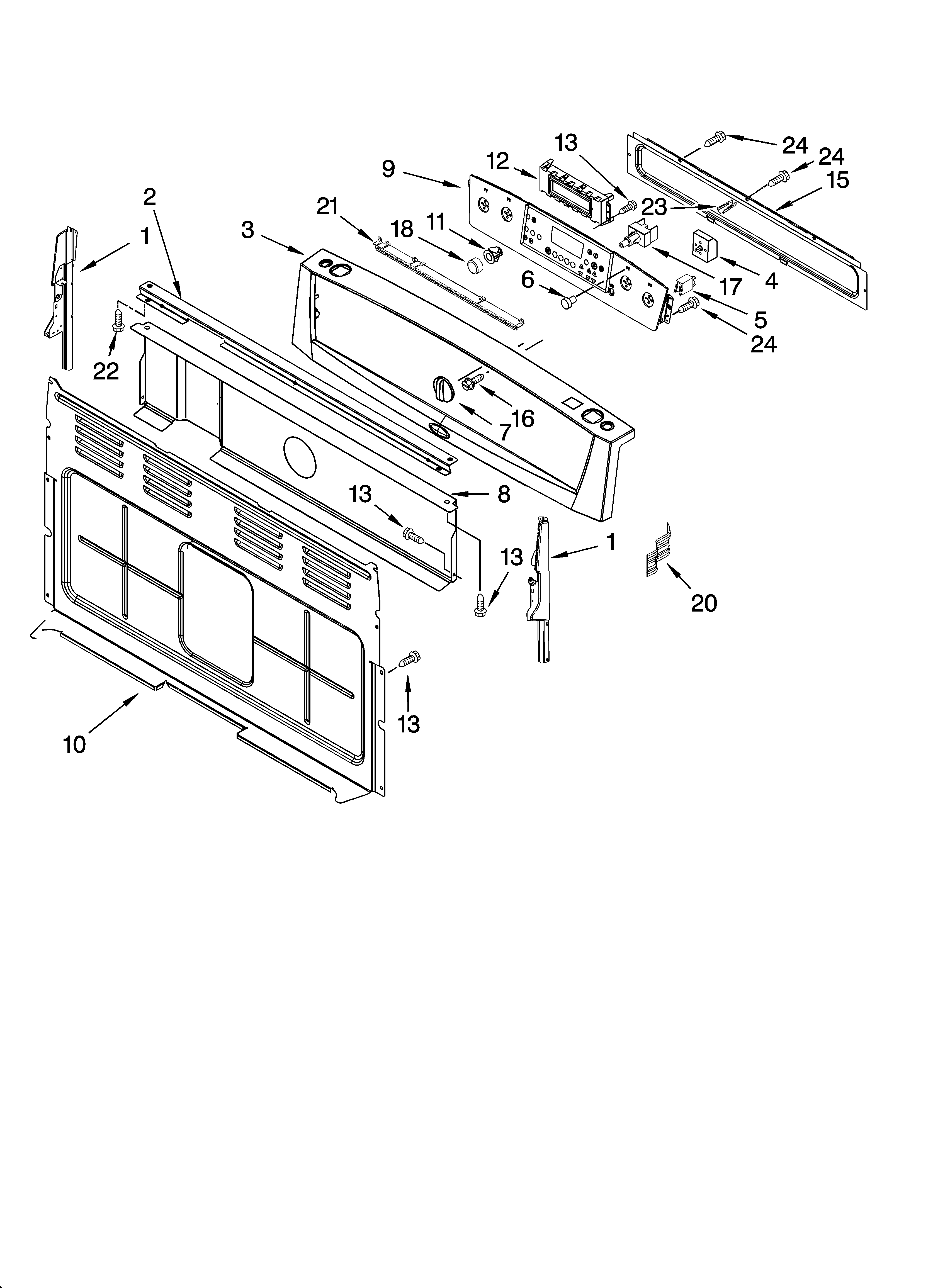 Control panel parts