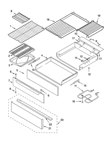 Drawer & broiler parts
