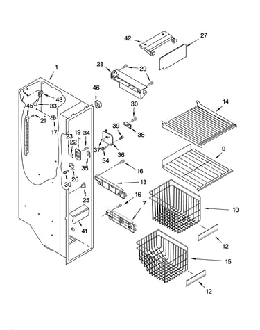 Freezer liner parts