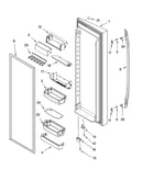 Refrigerator door parts