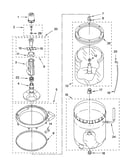 Agitator, basket and tub parts