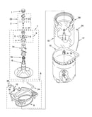 Agitator, basket and tub parts
