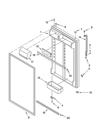 Refrigerator door parts