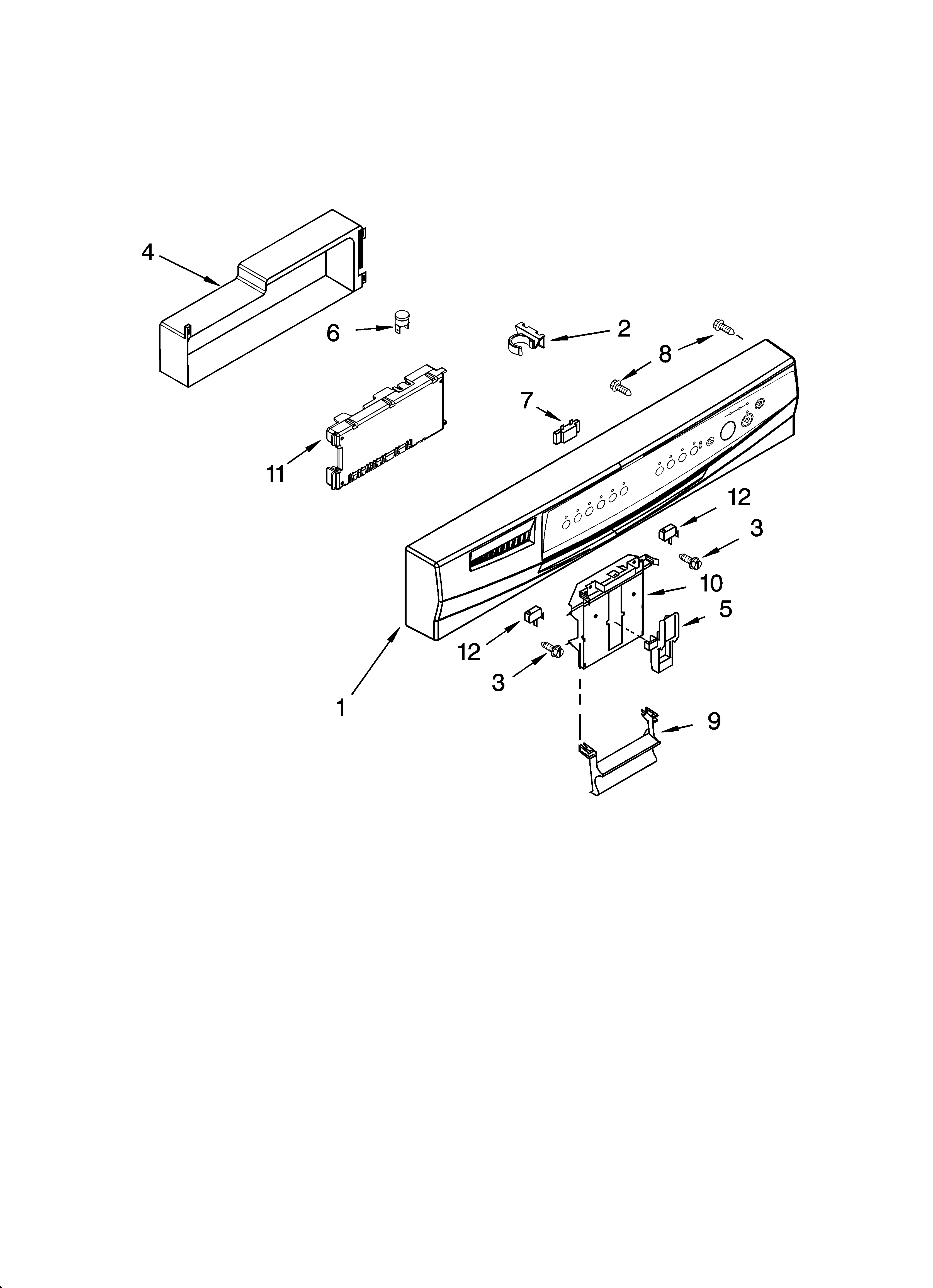 Control panel parts