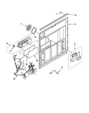 Door and latch parts