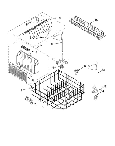 Lower rack parts, optional parts (not included)
