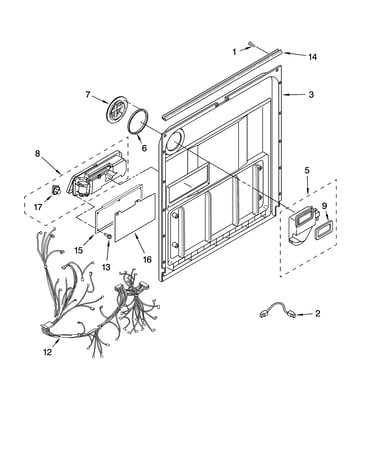 Door and latch parts