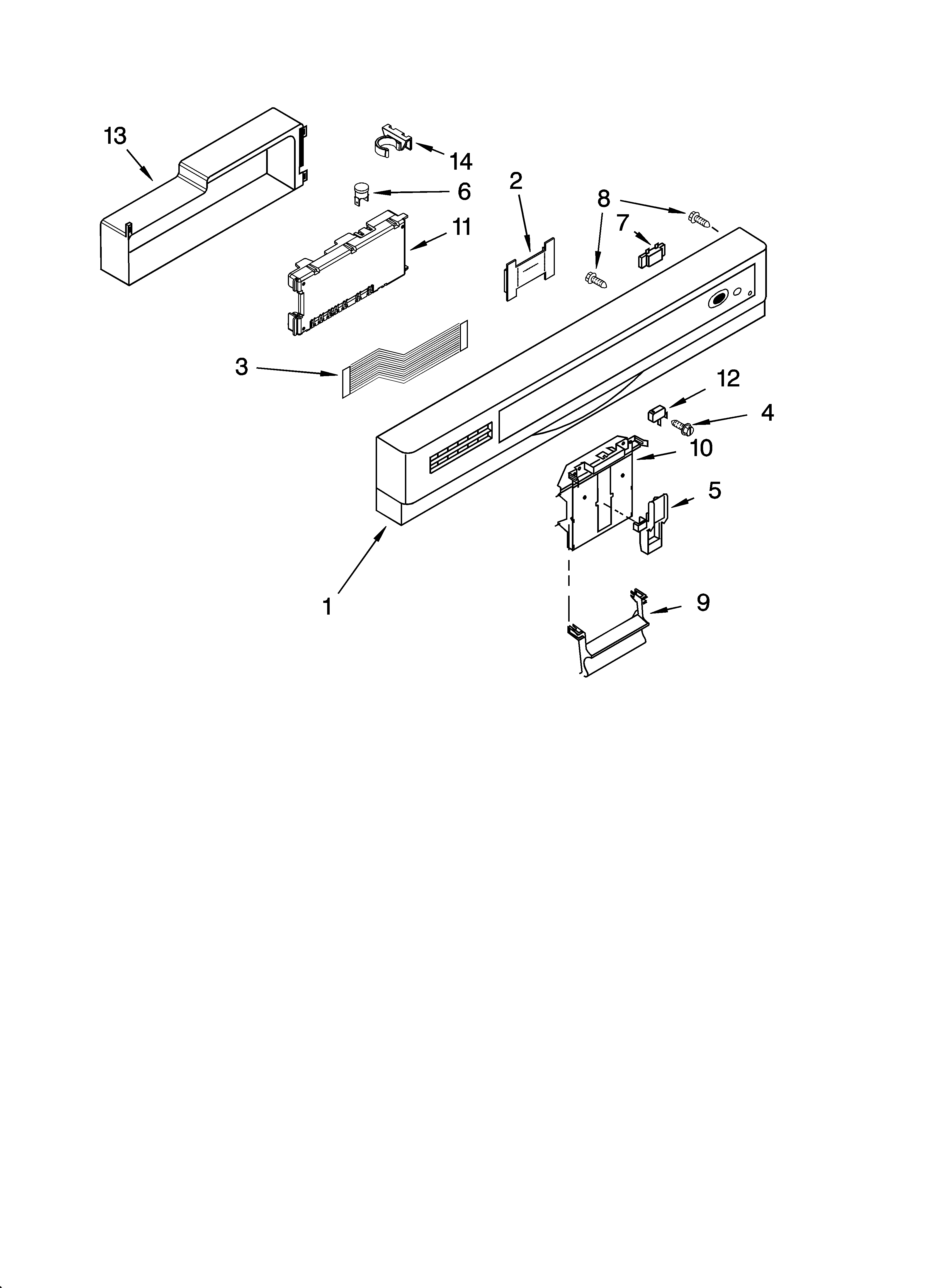 Control panel parts