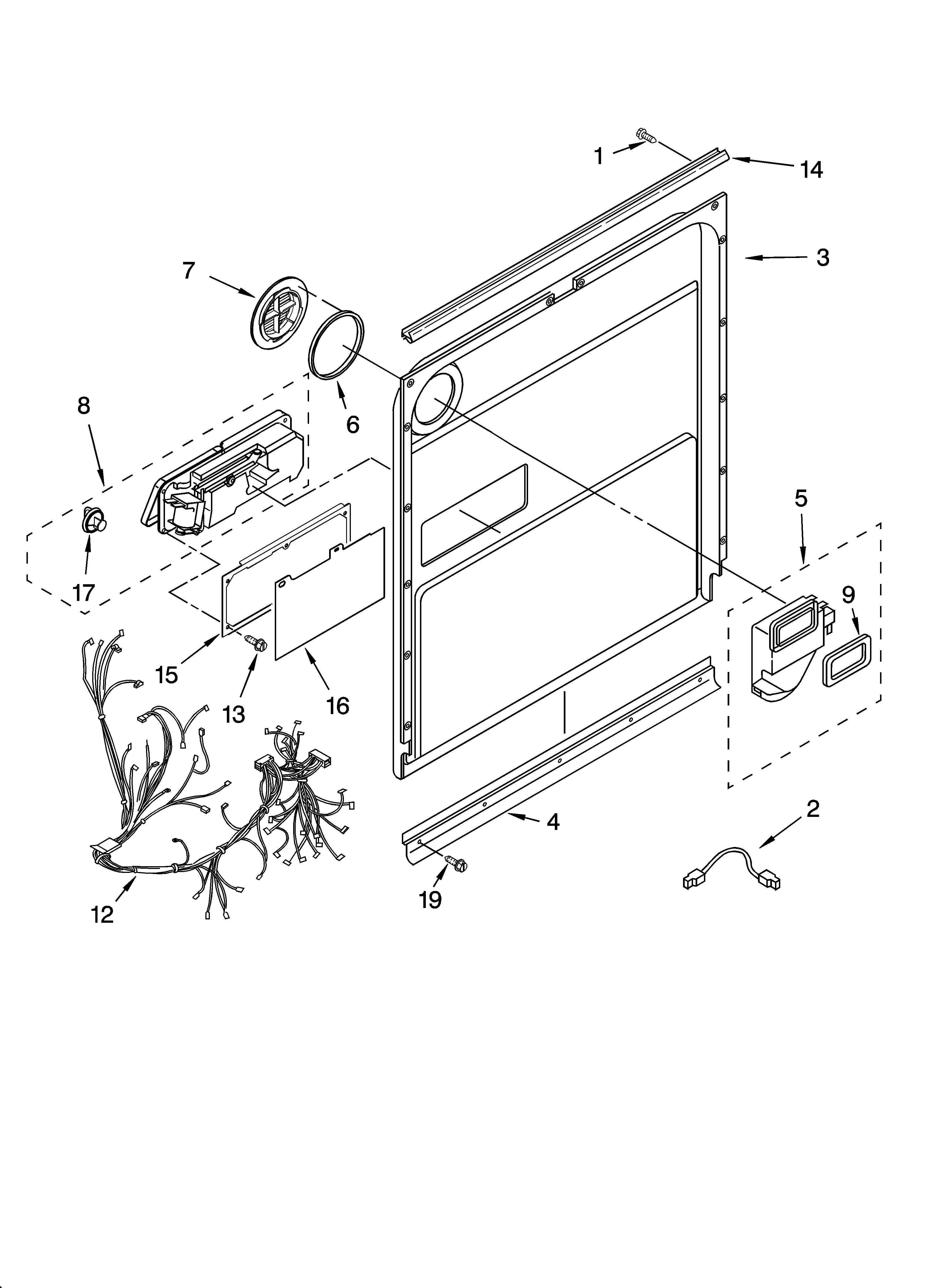 Door and latch parts