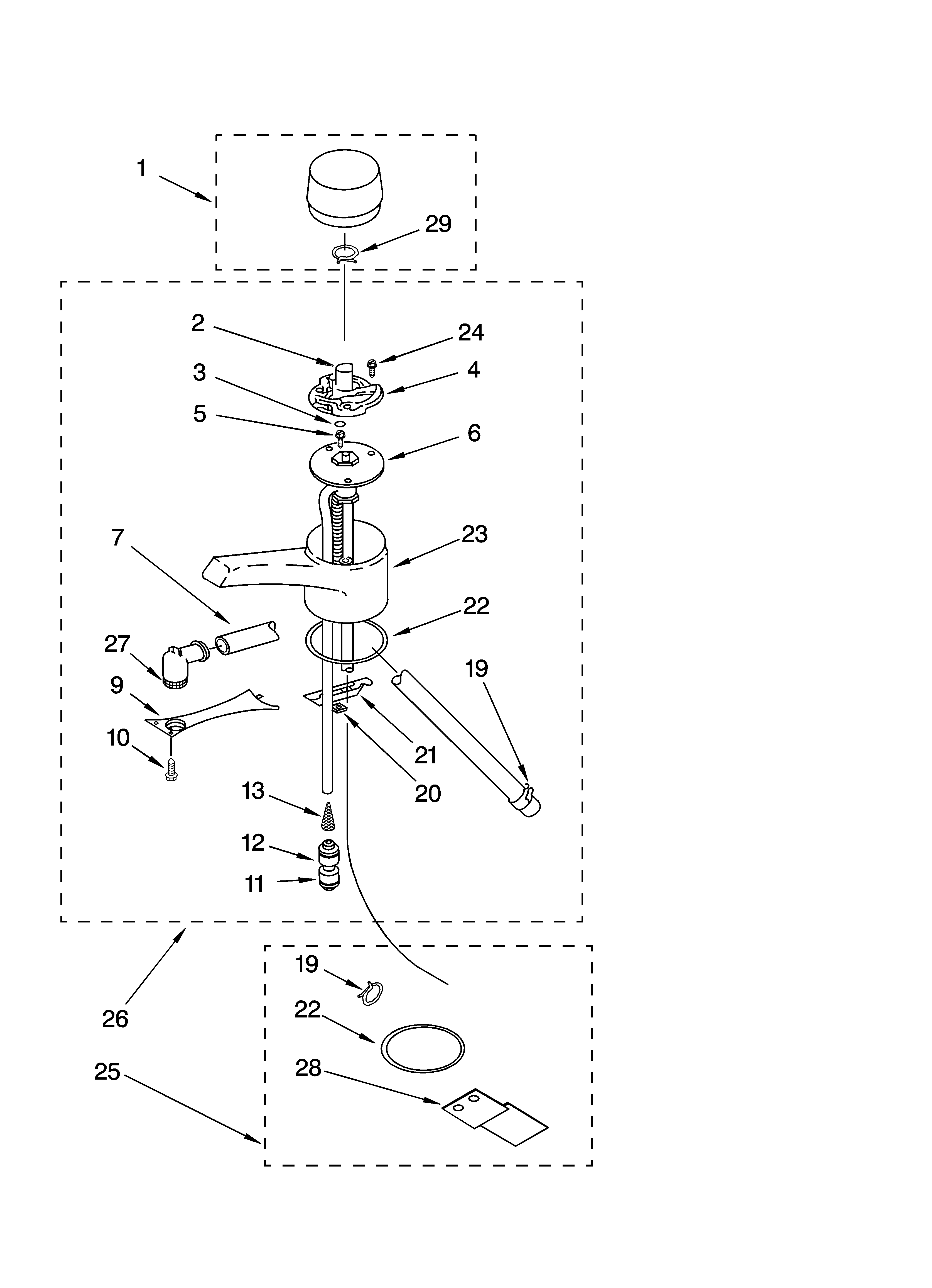 Spout unit parts