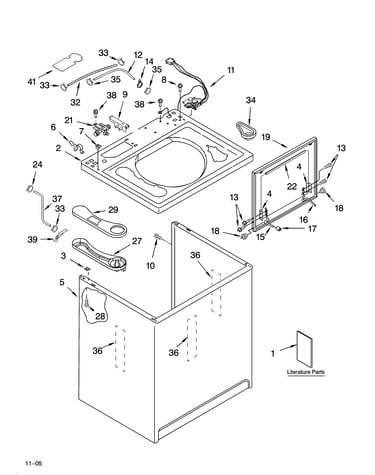 Top and cabinet parts