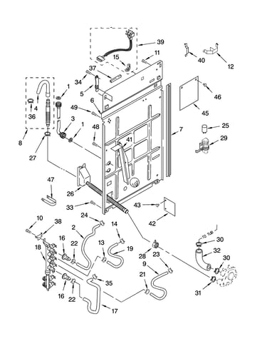 Rear panel parts