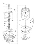 Agitator, basket and tub parts