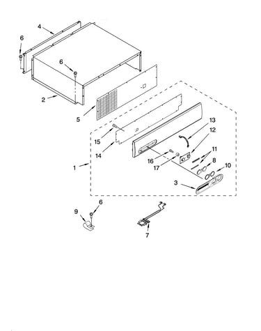 Top grille and unit cover parts