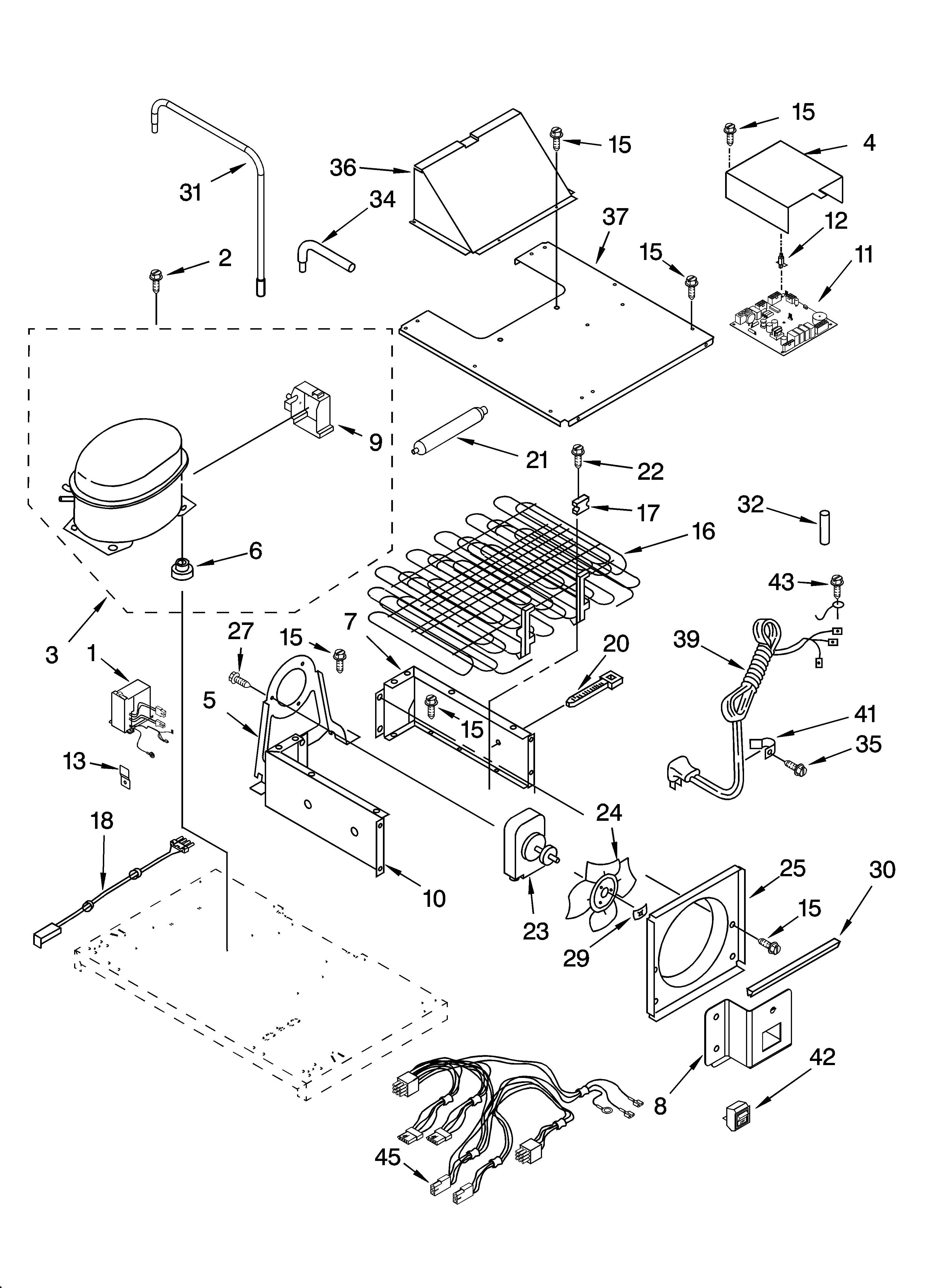 Upper unit parts