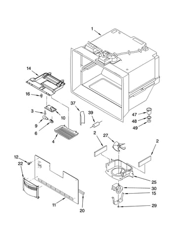 Freezer liner parts