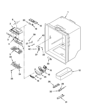 Refrigerator liner parts
