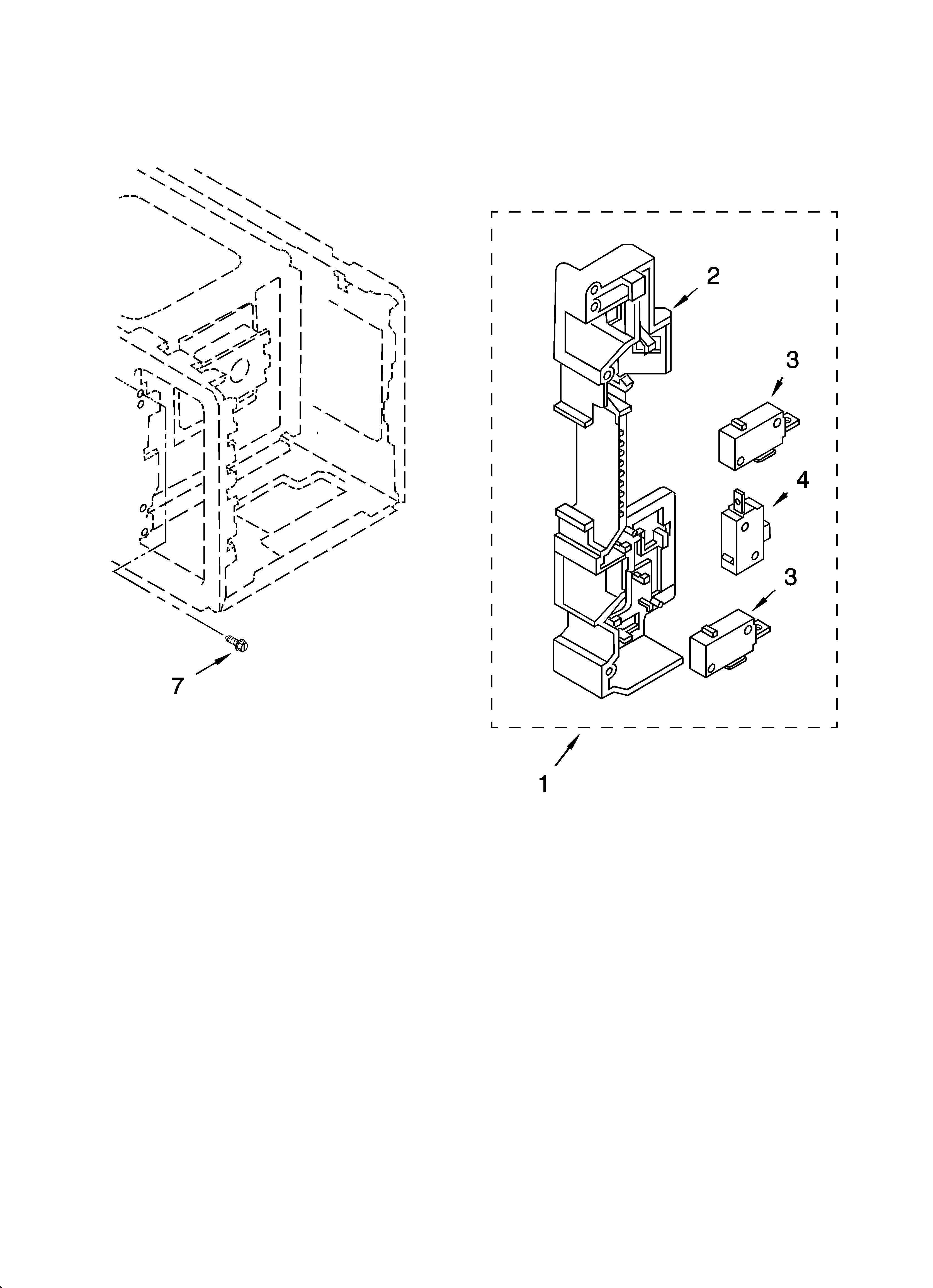 Latch board parts