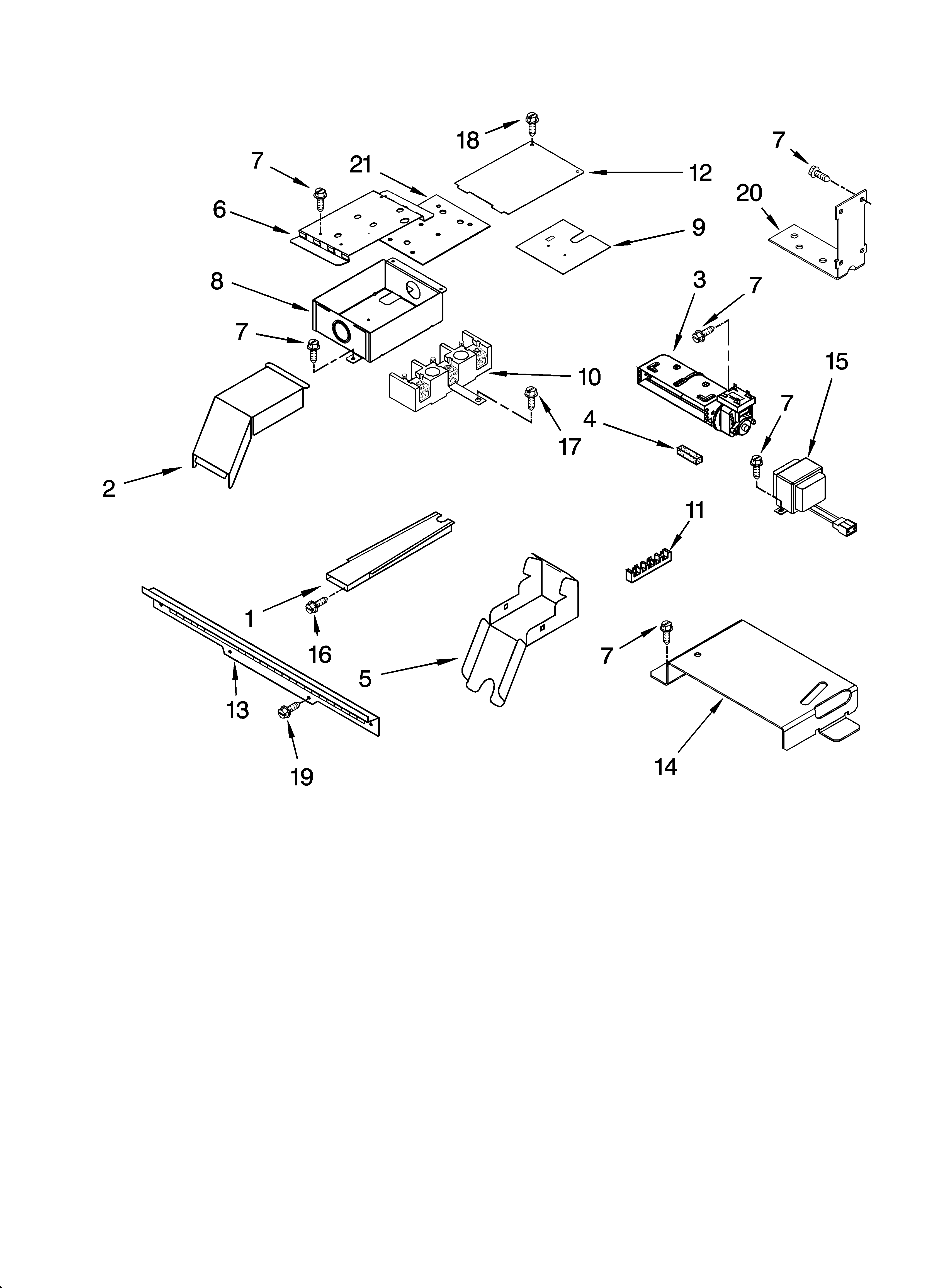Top venting parts, optional parts