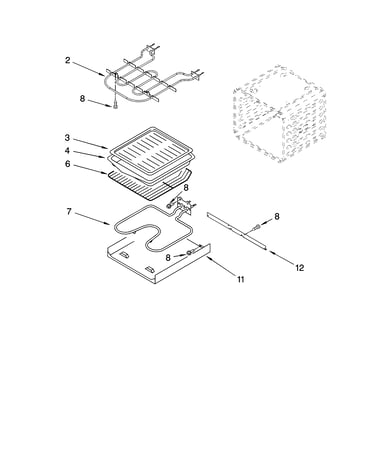 Internal oven parts