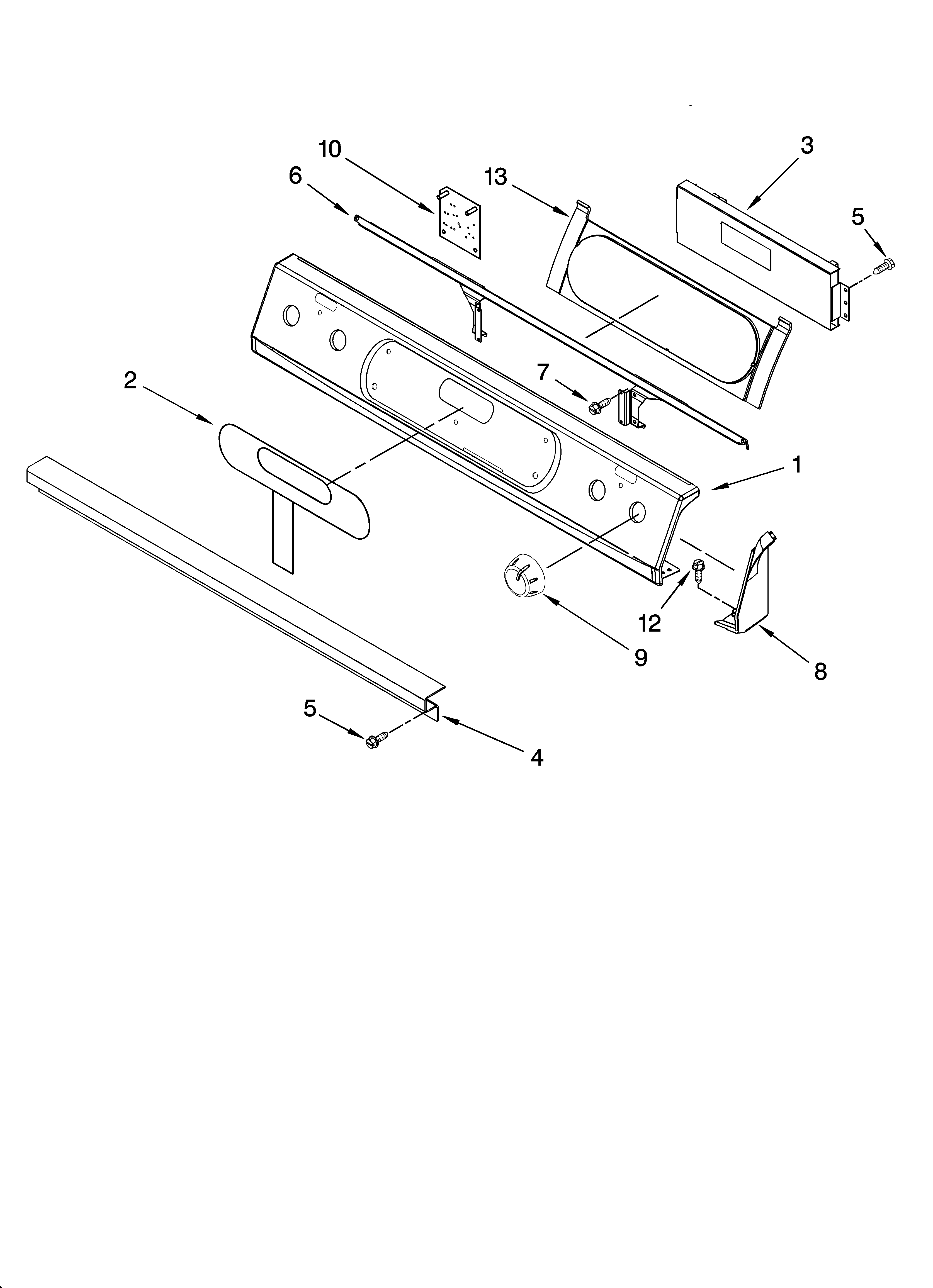 Control panel parts