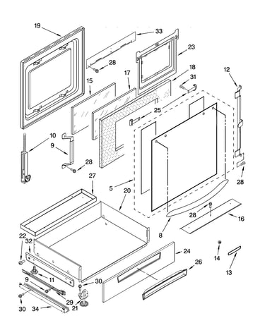 Door and drawer parts