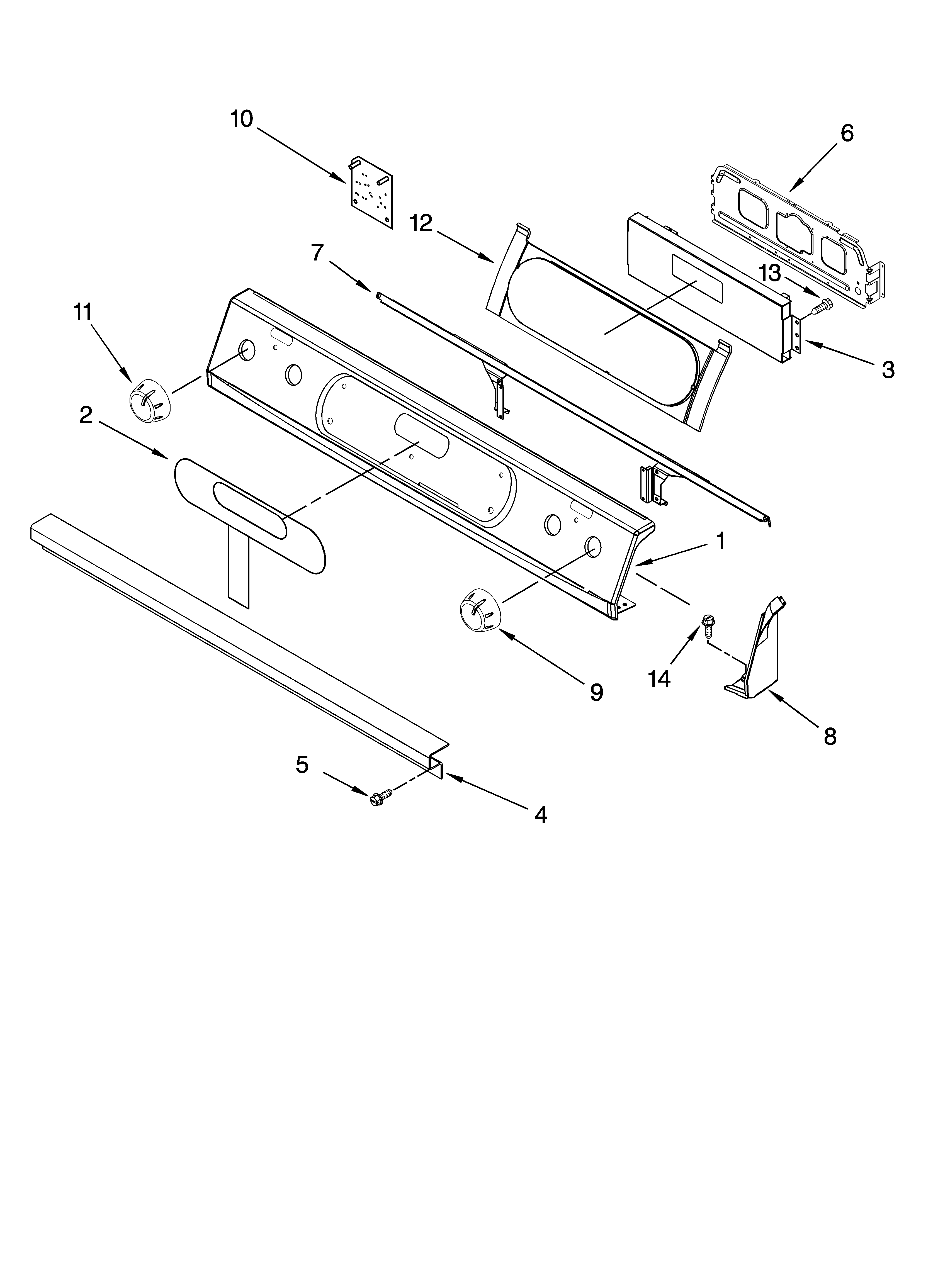 Control panel parts, optional parts