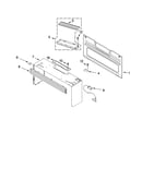 Cabinet and installation parts