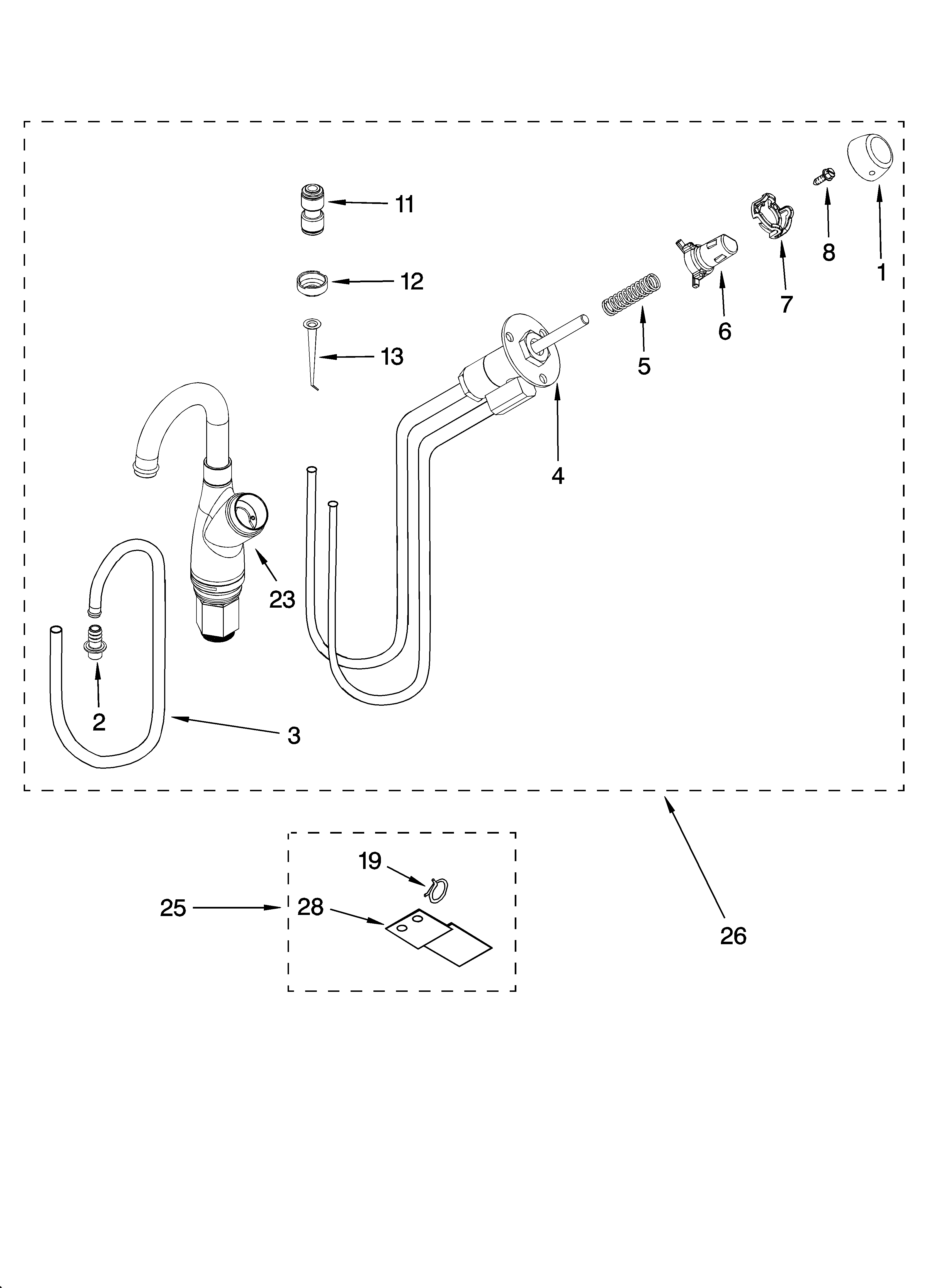 Spout unit parts