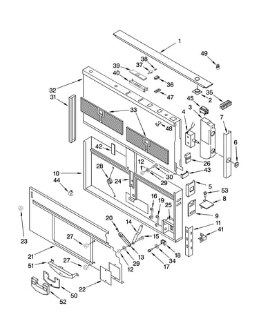 Housing and control parts
