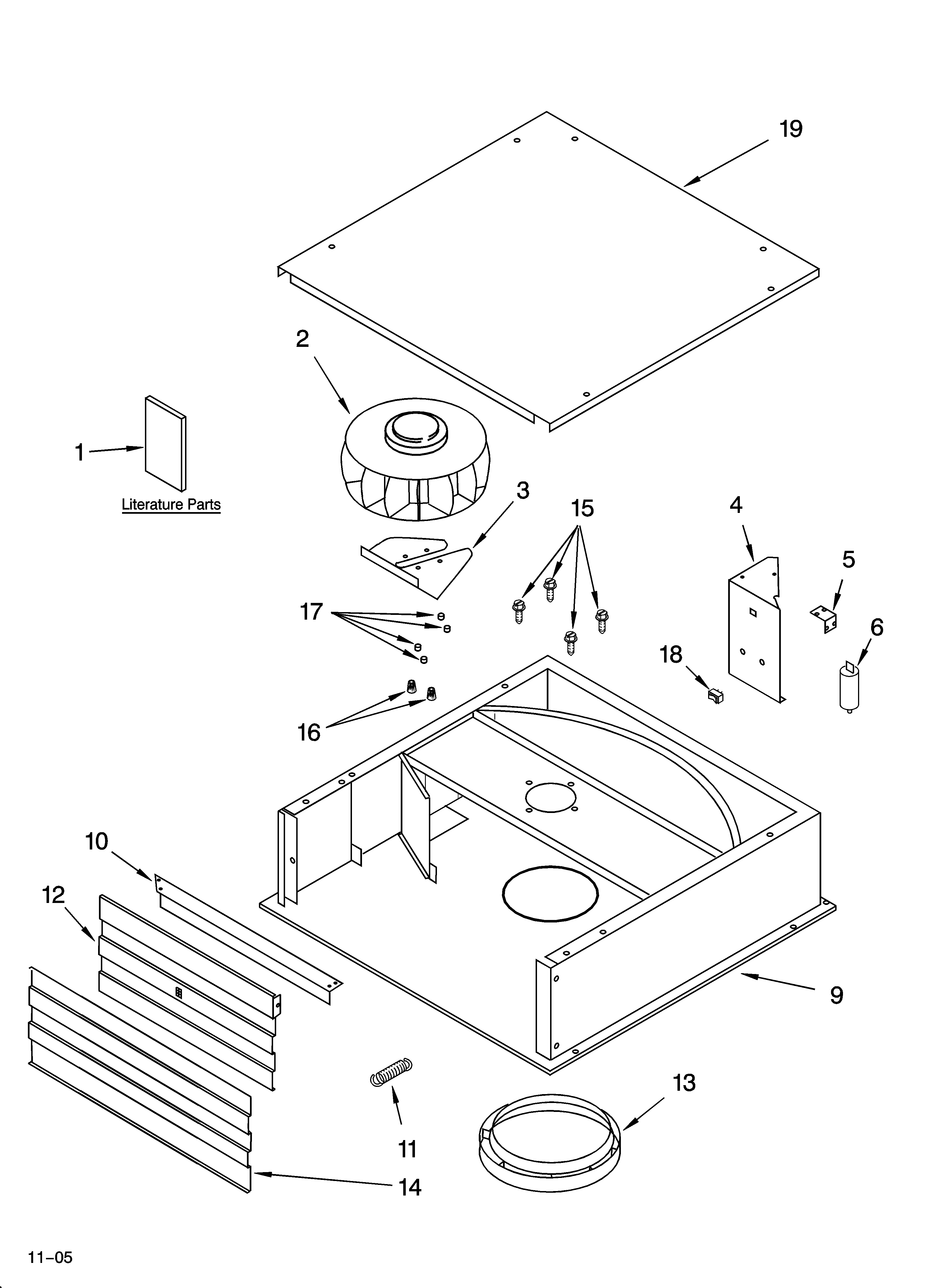 Exterior ventilation parts