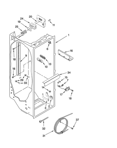 Refrigerator liner parts