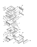 Refrigerator shelf parts