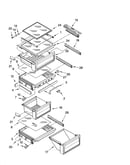 Refrigerator shelf parts