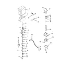 KitchenAid KSRA25CNBT01 motor and ice container parts diagram