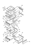 Refrigerator shelf parts