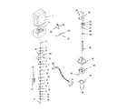 KitchenAid KSRB25FRBX01 motor and ice container parts diagram