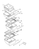 Refrigerator shelf parts