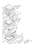 Refrigerator shelf parts