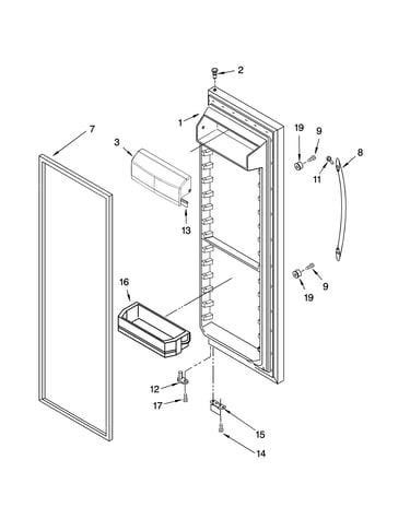 Refrigerator door parts