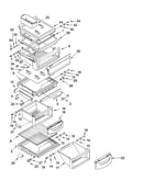 Refrigerator shelf parts